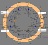 Пример схемы САПР моделей систем теплогидравлики