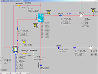 Фрагмент схемы САПР моделей теплогидравлики